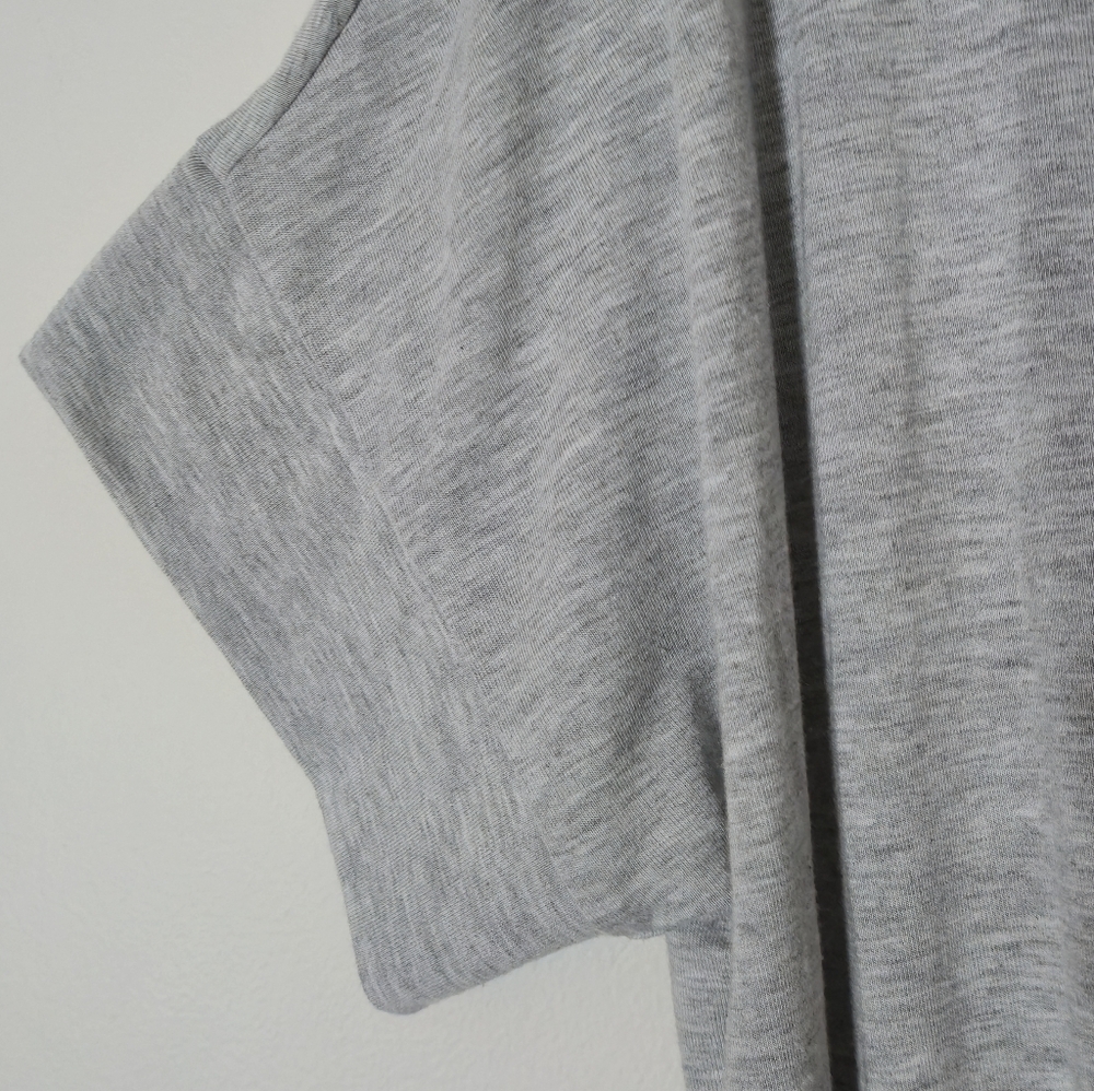ZENANA 1X Loungewear Grey Romper Elastic Waist Keyhole Back Short Sleeve Dress - Picture 10 of 14